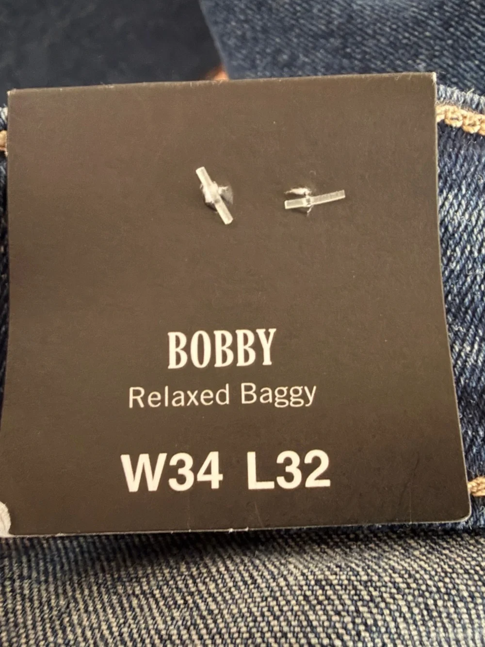 $184 True Religion Bobby Applique Baggy Jeans Mens 34x32 Medium Blaze Wash